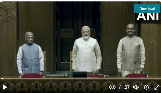 PM MODI PM MODI IN NEW PARLIAMENT