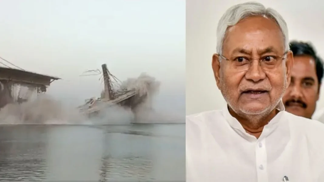Nitish Kumar on Ganga Bridge