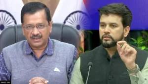 Anurag thakur arvind kejriwal
