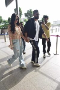 Katrina kaif Vikky Koushal at mumbai airport