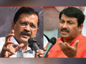 Manoj Tiwari Arvind Kejriwal