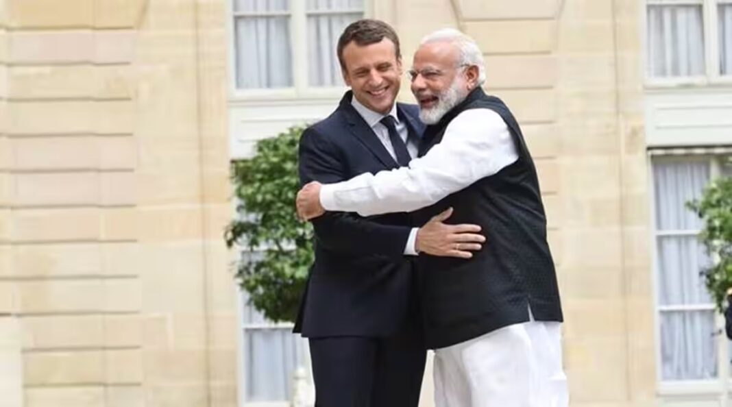PM MODI Emmanuel Macron