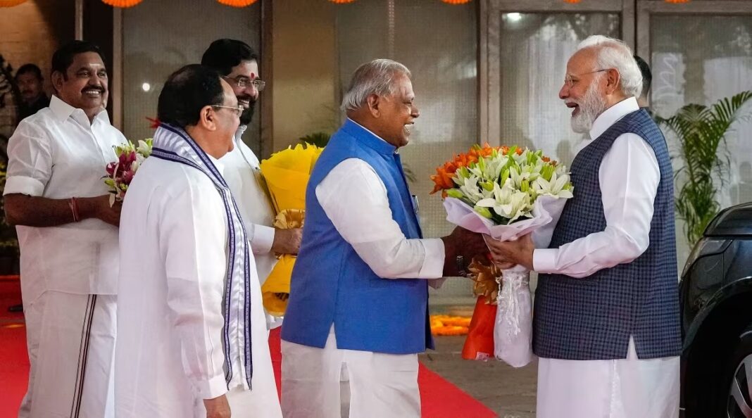 PM MODI MEETING WITH BIHAR NDA LEADERS