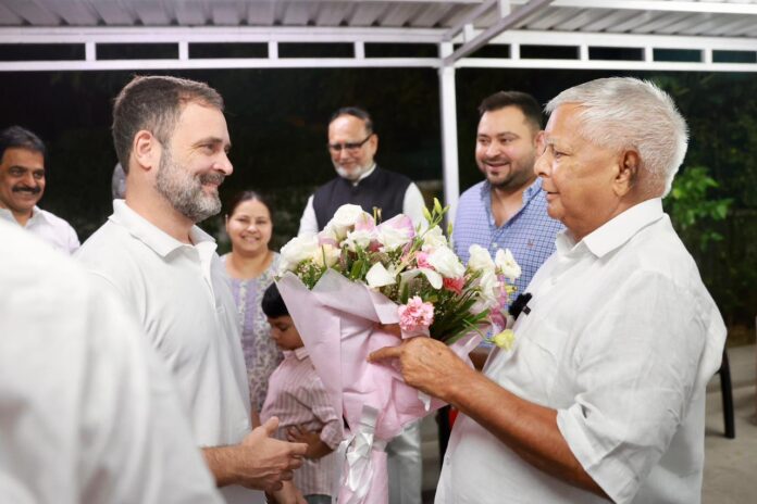RAHUL GANDHI LALOO PRASAD YADAV Rahul Gandhi Meeting with Laloo Prasad Yadav