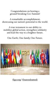 ACTOR DEEPIKA PADUKONE ON G 20 SUMMIT