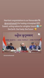 ACTOR RANVVER SINGH ON G20 SUMMIT