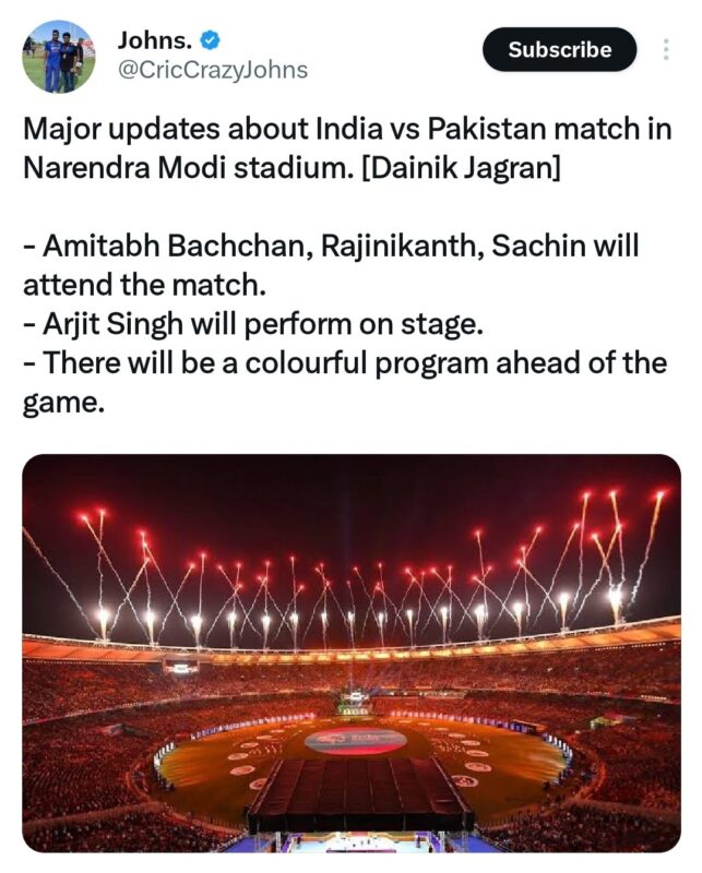 INDIA PAKISTAN AHEMDABAD CRICKET MATCH