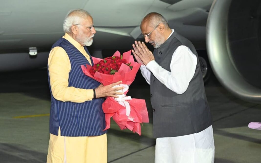 PM MODI REACHED RANCHI