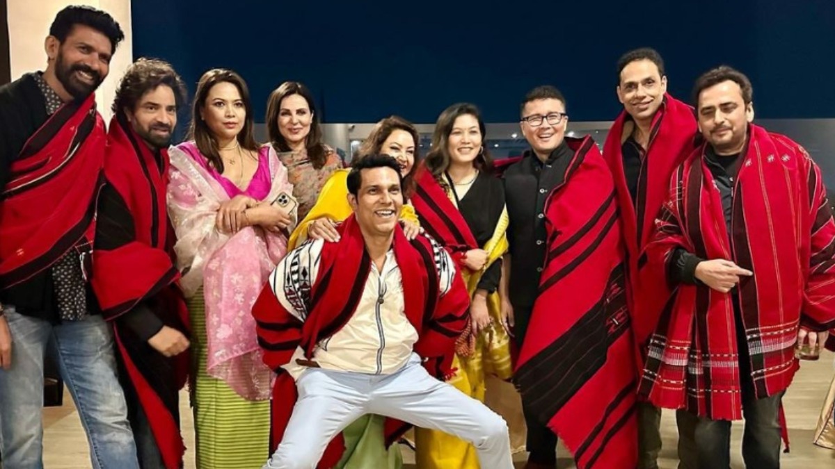 Randdep Hudda Dancing with friends