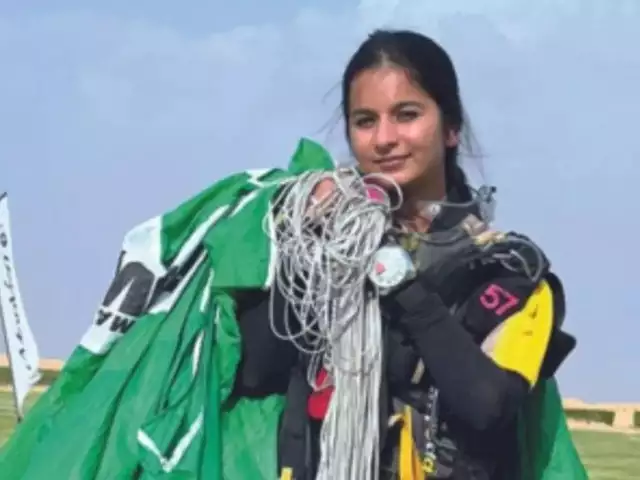 Anamika Sharma Rodeo skydive jump