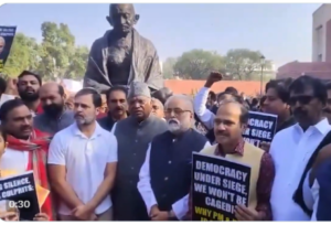 opposition Protest outside Parliament