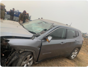 Manvendra Singh car accident delhi mumbai express way