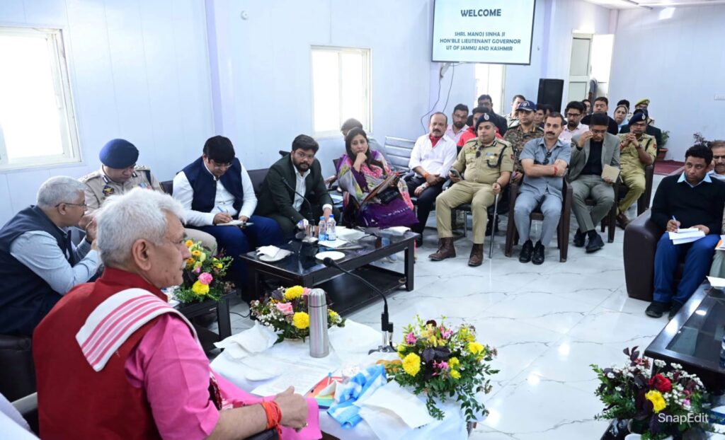 J&K LG Manoj Sinha meeting in Baltal