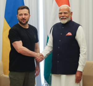 PM Modi meet President Volodymyr Zelenskyy. 