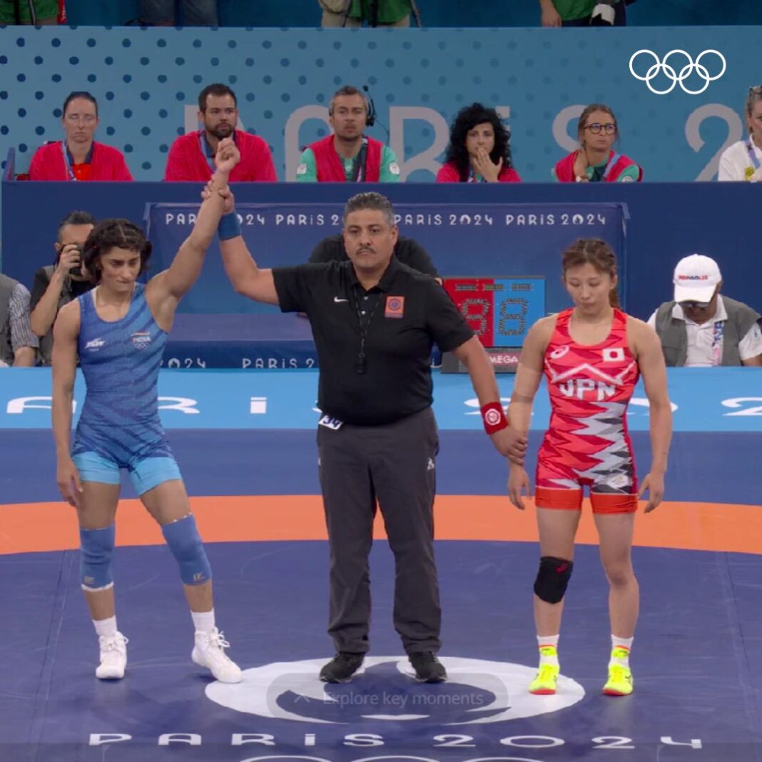 Vinesh Phogat winning moment