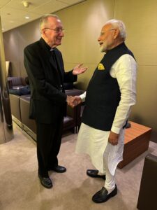 conversation with Cardinal Pietro Parolin, Secretary of State of the Holy See in New York.