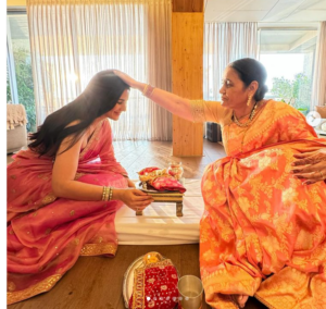 Katrina Kaif takes blessings from her mother-in-law Veena Kaushal