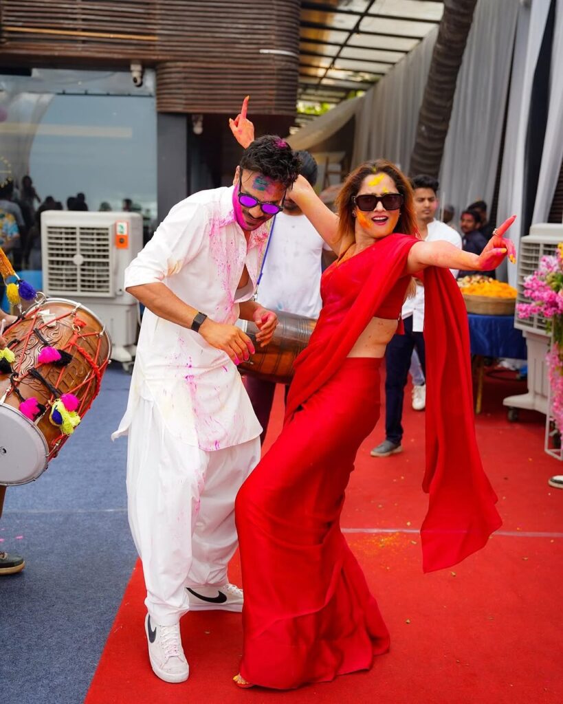 Ankita Lokhande Vikky Jain Holi Party