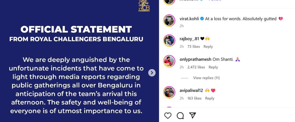 Virat Kohli Tweet