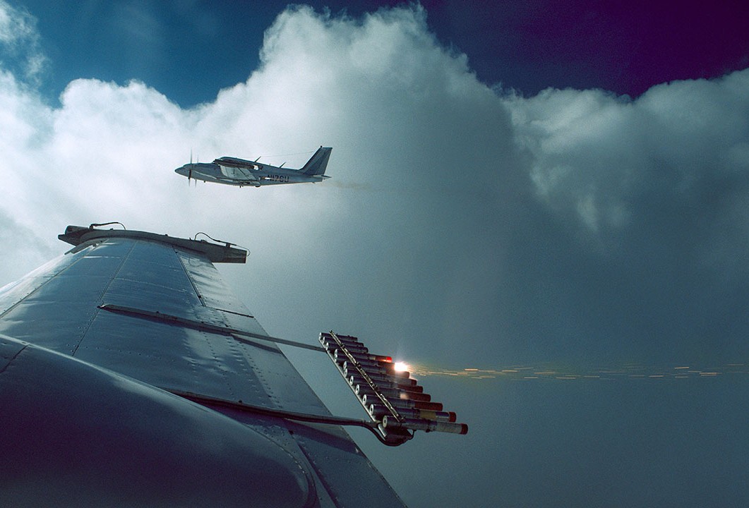 cloud seeding trail in Delhi