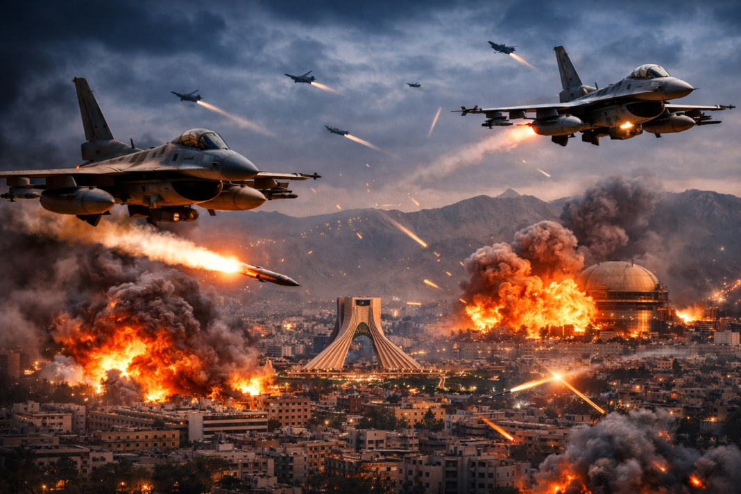 80 fighter jets attack Tehran