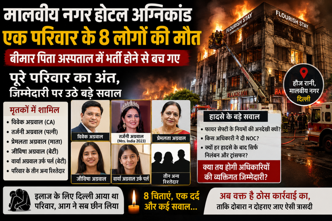 Malviya Nagar Hotel Fire