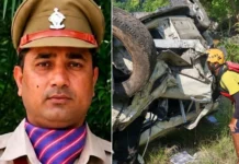 टिहरी सड़क हादसे में पुलिस अधिकारी की दर्दनाक मौत,नाइट ड्यूटी से लौटते समय खाई में गिरी स्कॉर्पियो Tehri Vinod Kumar accident
