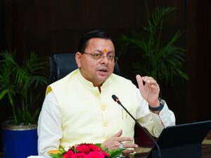Pushkar Singh Dhami Review Meeting