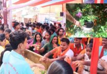 पहली सोमवारी से पहले शिवभक्ति का उत्साह, बाबा गरीबनाथ धाम से निकले कांवरिये