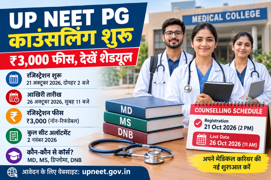 UP NEET PG Counselling 2026