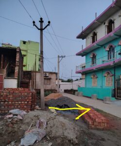 Government pole on private land